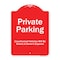 Signmission Private Parking Unauthorized Vehicles Will Towed Owner Expense Alum Sign, 18" L, 24" H, RW-1824-9776 A-DES-RW-1824-9776 - alternate 1